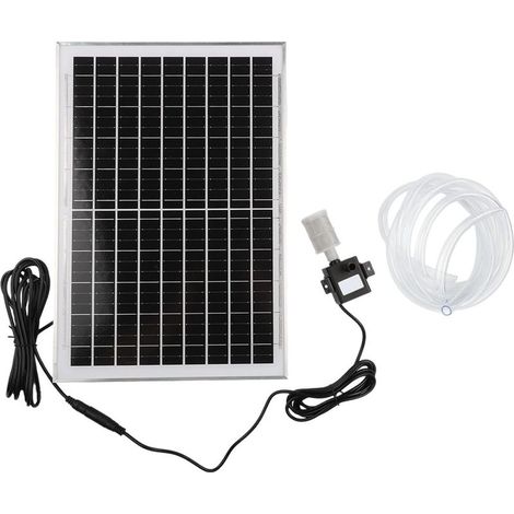 Pompe solaire submersible pour bassin avec filtre pour aquarium, fontaine de jardin, fontaine d'oiseaux, aérateur de bassin 10 W (1/5)