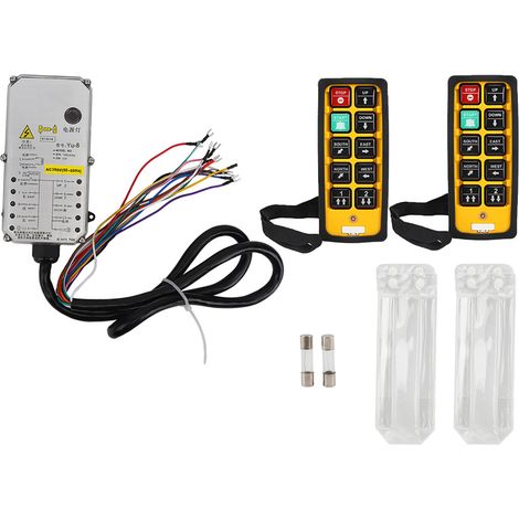 Télécommande industrielle double poignée étanche résistante aux acides et huiles pour palan électrique AC380V (1/5)