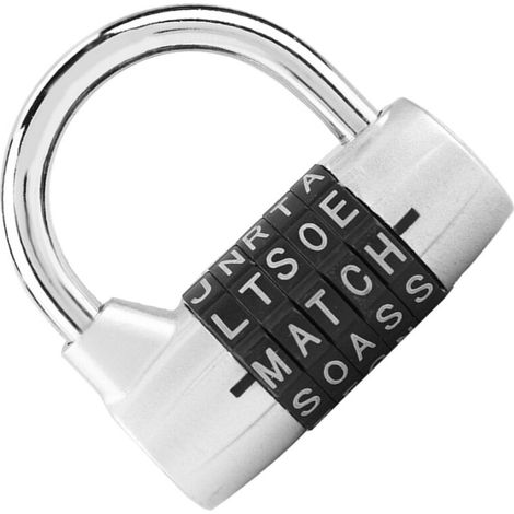 Cadenas à combinaison à 5 chiffres pour valise, salle de sport, mot de passe de sécurité (1/4)