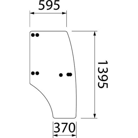 Vitre de porte complète CARRARO ER387924N
