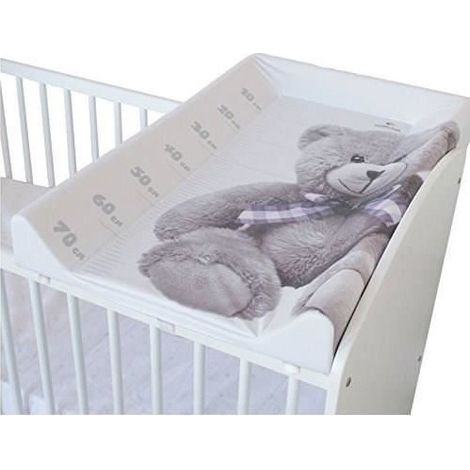 Matelas à langer PVC sans phtalates – Garnissage mousse polyuréthane – Bords anti-chute – Dimensions 50 x 80 cm – Toise imprimée – Domiva (1/3)
