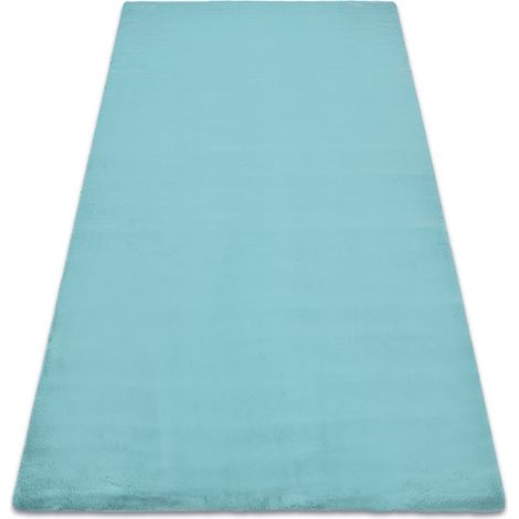 Tappeto BUNNY aqua blu IMITAZIONE PELLICCIA DI CONIGLIO blue 200x290 cm