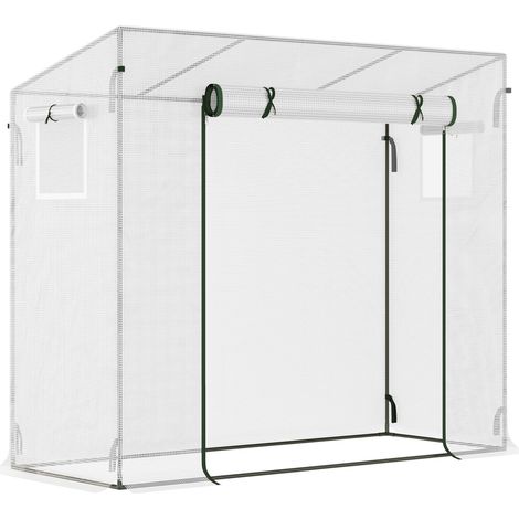 Invernadero de túnel 200 x 76 x 168 cm con puerta enrollable y ventanas laterales (1/5)