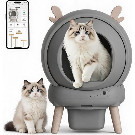 Litière autonettoyante pour Chats XXL 65 l (1/5)