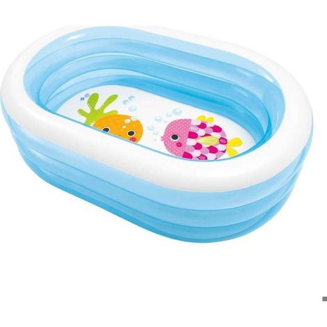 (Bleu)PISCINE GONFLABLE (1/2)