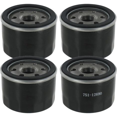 Filtre à huile pour Lawnflite Cub Cadet MTD 4HP 420CC Vertical Tractor 4P90HU 4P90JHA 4P90JU 4P90JUB 4P90MU 4P90MUA et 4P90MUB Moteurs sur tondeuses d'équitation (4 pièce) (1/5)
