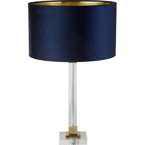 Lampe de table design Scarborough or avec bleu foncé - EU67522AZ (1/3)