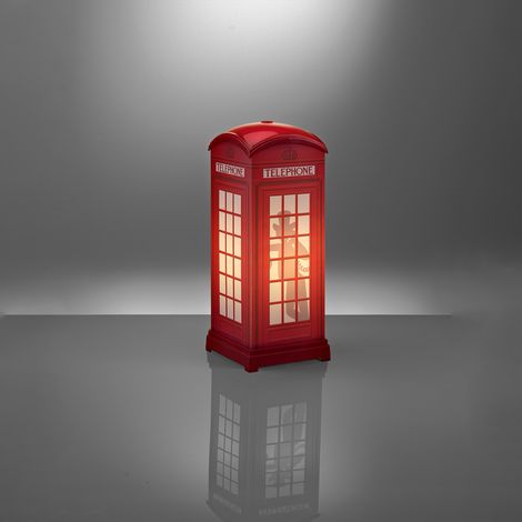 Lampada Da Scrivania-Ufficio Moderna Red Phone Box Polilux ® Rosso 1 Luce E14 (1/2)