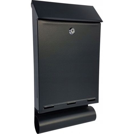 Briefkasten mit Rohr A-4T Grau-Antik - SKL A4T 465
