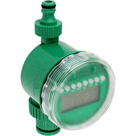 Minuterie D'arrosage De Jardin Programmable Vert, Contrôleur Automatique D'irrigation Compatible Robinet 21 Mm, Système Irrigation Domestique 1-16 Programmes, Pression Max 6 Bars, sans Piles (1/2)