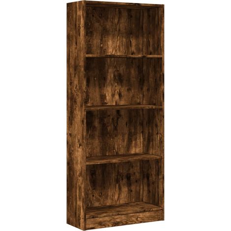 Maison Exclusive - Bücherregal Räuchereiche 60x24x143 cm Holzwerk