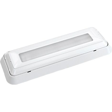 Luz LED de emergencia “Dunna” de superficie (0,4W 5700K 45lm) IP44/IK07 32,2x12x4,5cm color blanco (1/3)