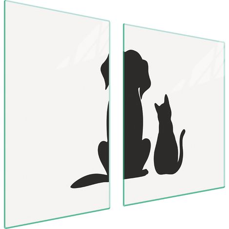 Assiette en verre et planche à découper 100x52 animaux (1/5)
