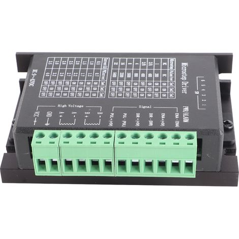 Pilote moteur pas à pas TB6600 Module de commande CNC 32 subdivisions Bipolaire 4A 42V Isolation optocoupleur (1/5)