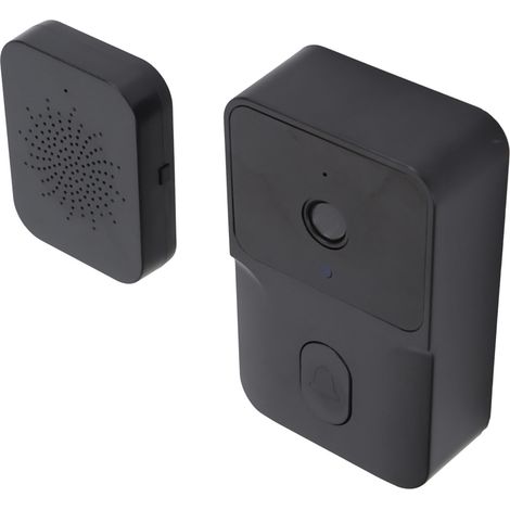 Sonnette vidéo sans fil 1080p HD avec vision grand angle, détection de mouvement et connexion Wi-Fi 2,4 GHz. Sonnette avec sonnerie intégrée pour la surveillance de votre domicile. (1/5)