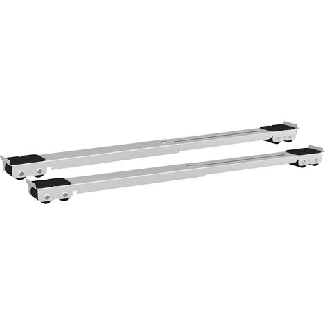 Socle pour machine à laver 2 pcs Argenté 72 x 5 x 4,5 cm (1/5)