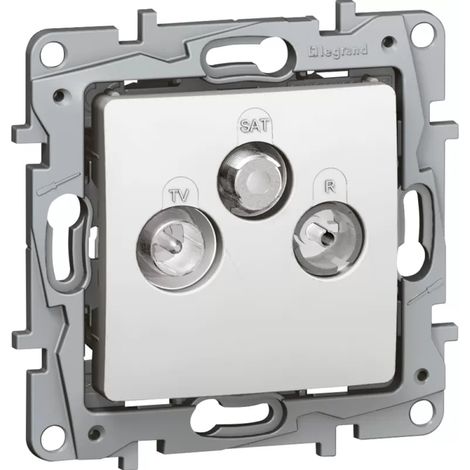 Legrand 664763 – Niloé TV/R/Sat-Steckdose – abgeschirmter Stern – rein