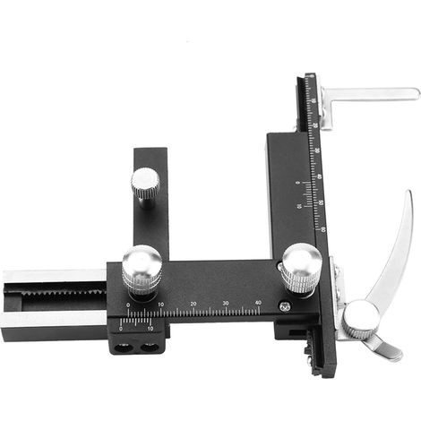 Plateau mécanique XY mobile avec échelle et pied à coulisse pour microscope (1/5)