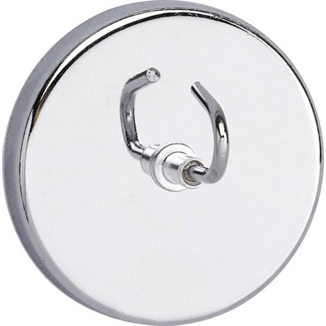 Maul Magnete (Ø x A) 52 mm x 31 mm tondo, con gancio Argento 1 pz. 6155596 (1/3)