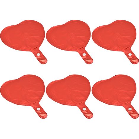 50 Ballons Rouges en Forme de Cœur en Film Aluminium pour Anniversaire, Mariage et Fêtes à la Maison (1/5)