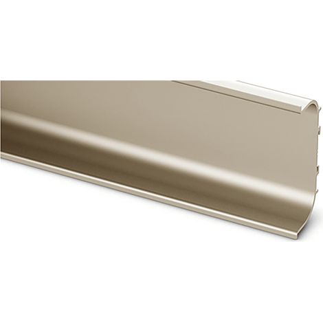 HETTICH Griffleiste Canis C, L 3500 mm, B 23 mm, H 70 mm, Edelstahl Optik, 9210132 (1/4)