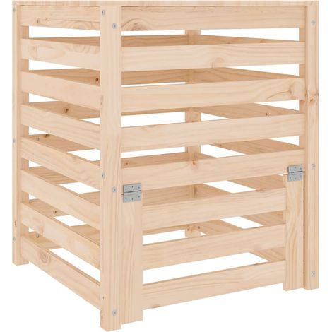Composteur 63,5x63,5x77,5 cm Bois massif de pin