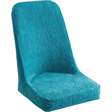 Funda curva para silla de jacquard, protectores verde oscuro.