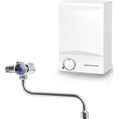 Chauffe-eau à accumulation 5 L – Basse pression 2 kW – Robinetterie incluse – Classe A – Débit 5 L/min – Installation ouverte – Thermoflow (1/4)