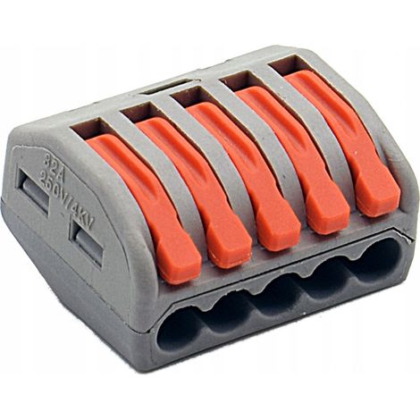 Conector r谩pido para cables 5x 0,08-4mm2 1 unidad