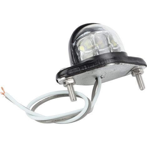 Éclairage universel à LED pour plaque d'immatriculation, haute luminosité, 6 SMD, lumière blanche, pour fourgonnettes et remorques. (1/5)