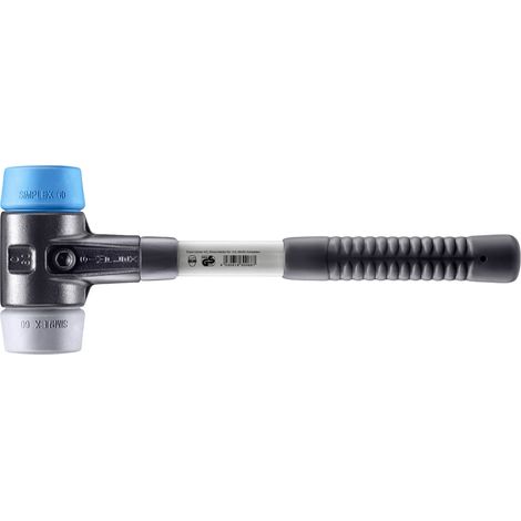 HALDER SIMPLEX TPE Weich / TPE Mittelhammer mit verstärktem Tempergussgehäuse und Glasfaserstiel - D=60 mm - 3713.060 (1/5)