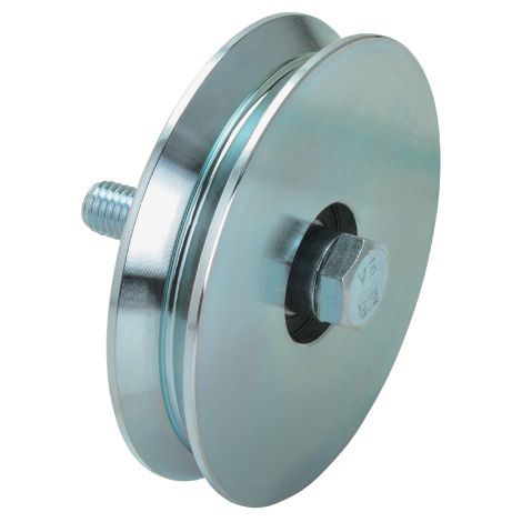 roue de portail avec 1 roulement boulon rainurA  en Y roues de portail mm 60