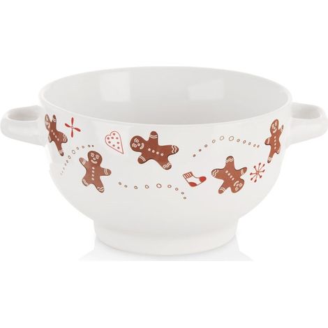 Tazón de cerámica para caldo de pan de jengibre 750 ml (1/5)