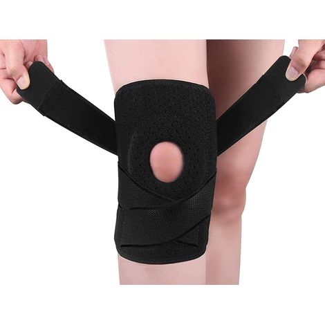 Genouillere - Stabilisateurs Latéraux - Coussinets Gel Rotuliens - Pour Rééducation ou Prévention des Blessures - 4 Tailles (1/5)