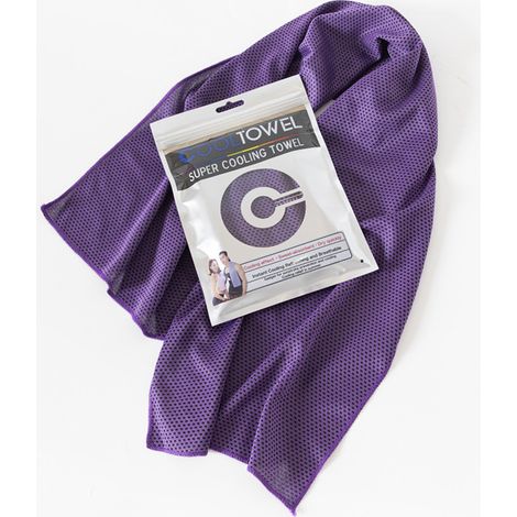 Schnelltrocknendes, kühlendes Sporthandtuch – Sofortiger Kühleffekt für Fitness, Laufen und Yoga – Ultra-saugfähiges Mikrofaserhandtuch 30 x 80 cm, Lila-x