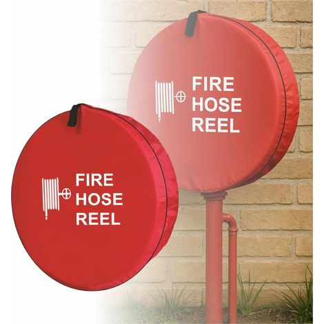 Boîtier de bobine de tuyau d'incendie, manchon de protection contre l'incendie pour les stations d'incendie, camions d'urgence forestière, école, marine (65 cm de diamètre) (1/5)