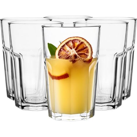 Lot De 6 Verres À Cocktail À Café En Verre Transparent Lavable Au Lave-Vaisselle Restaurant Bar 250 ml (1/5)