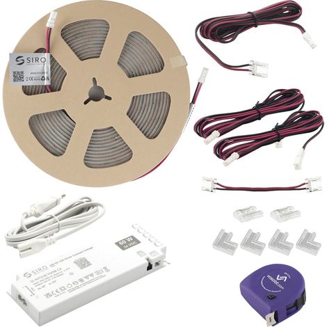 SIRO LED Band 5m Set Led Streifen 10W/m 3000K, IP20, 24V/DC (1/5)
