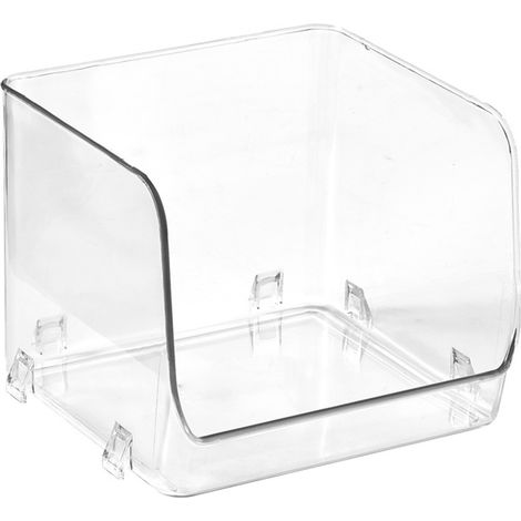 Coffret de rangement cosmétique multifonction, empilable, en plastique transparent, organiseur de maquillage pour la maison, 15,5x15x12,8 cm (1/5)