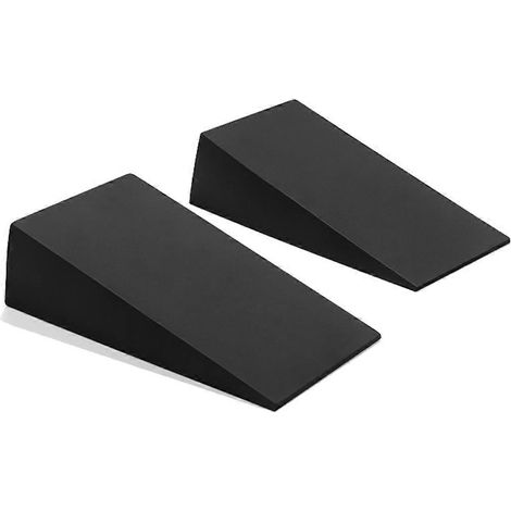 Lot de 2 blocs de yoga en forme de coin, planche inclinée pour étirements, soutien des poignets et du bas du dos, idéal pour la musculation et le fitness. (1/5)