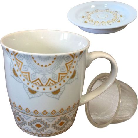Mug avec infuseur formes géométriques