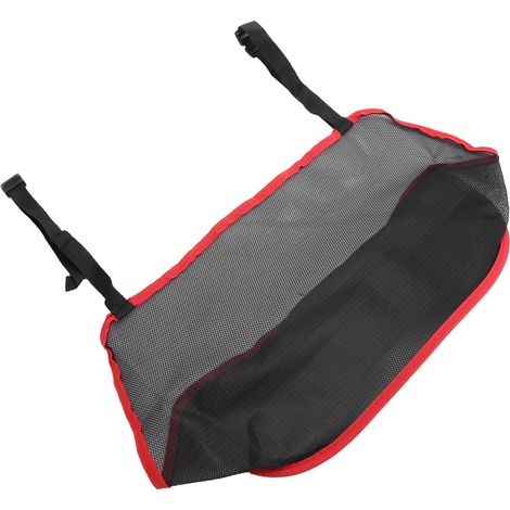 Rote, faltbare Netztasche für die Autositzlehne, Handtaschenaufbewahrung, Autozubehör, Geldbörsenfach. (1/5)