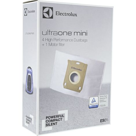Electrolux 4 sacchi microfibra ES01 + filtro aspirapolvere UltraOne Mini UMORIGI (1/2)