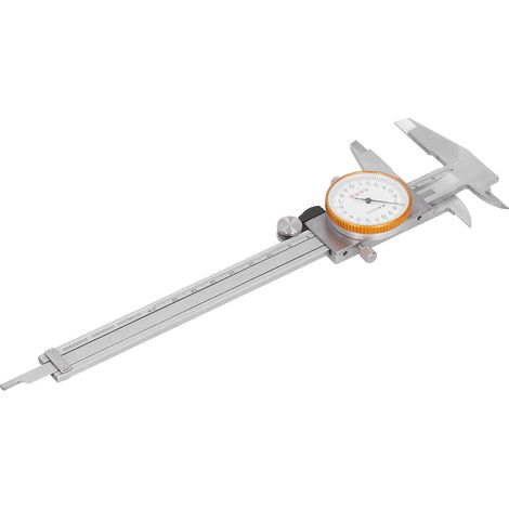 Doppelt stoßfester Edelstahl-Messschieber, 0,02 mm, manuelles Messwerkzeug 0–150 mm (1/5)