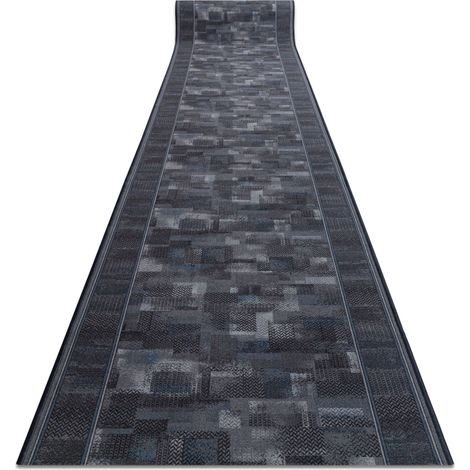 Läufer Antirutsch TRIBE anthrazit 100cm grey 100x500 cm