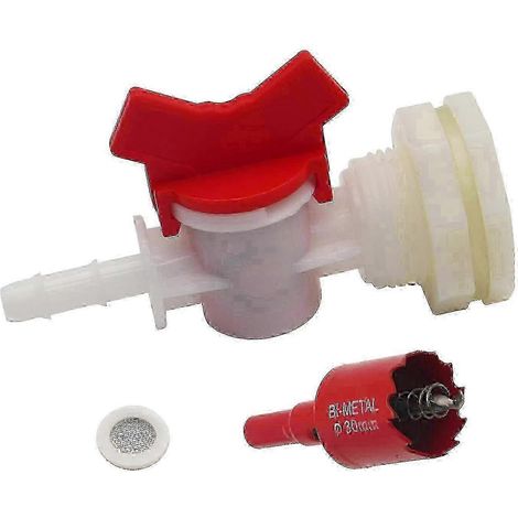 Kit robinet pour seau d'eau de pluie compatible avec les seaux de jardin, version extérieure pour terrasse et pelouse 0619 SP (1/5)
