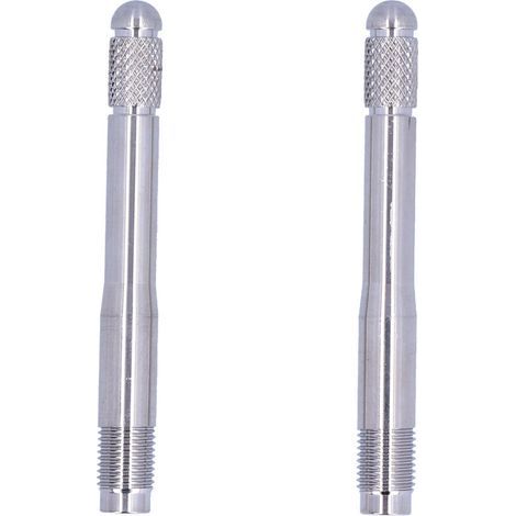 Goupilles d'alignement de goujons de roue, Guide de montage de roue, filetage M14 X 1.5, outil en acier inoxydable, 2 pièces (1/4)