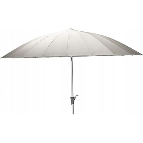 Parasol grigio da 280 cm con struttura resistente