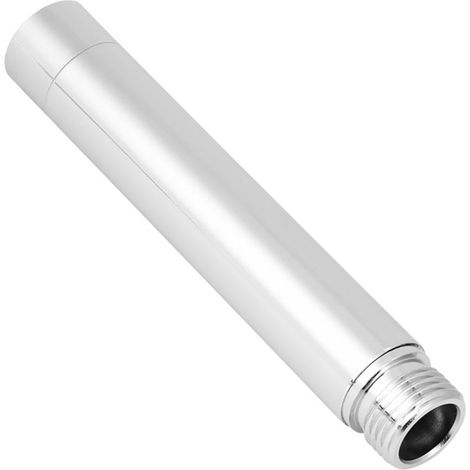 Tube de rallonge de douche rond en acier inoxydable 4 pouces, finition chromée, accessoire de salle de bain (1/5)