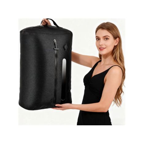 sac de compression sous vide transparent 16 l pour vêtements voyage sac de rangement sous vide avec pompe électrique sans fil (1/5)